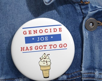 Genocide Joe Pin Buttons