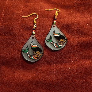 Mermaids for Palestine earrings for Gaza