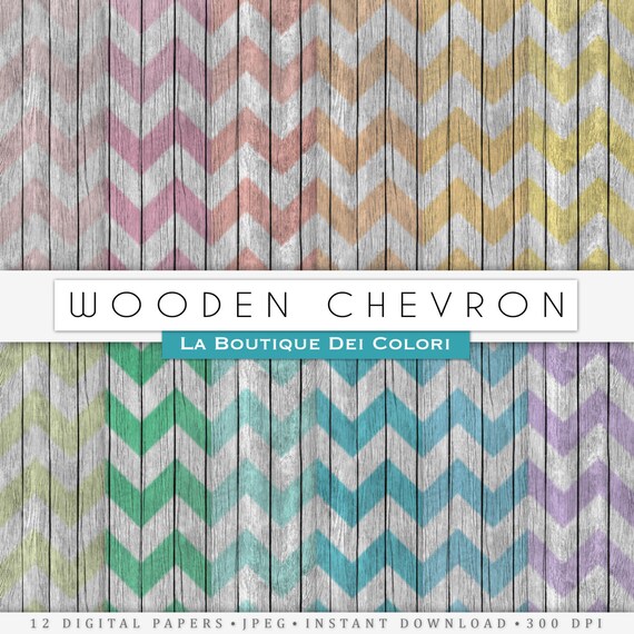 White Wood Digital Paper: " chevron Wood Digital Paper " distressed wood texture, wood printables, wood background, commercial use Il_570xn