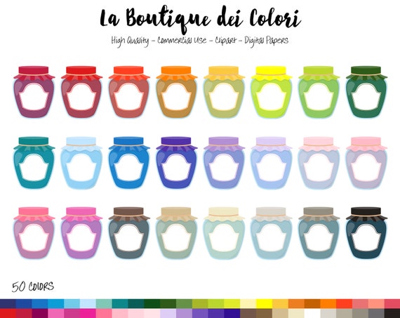 50 Rainbow Jam Jar Clip Art Graphics Png Colorful Fruit Preserves Cute Marmalade Spread Clipart Planner Stickers Commercial Use By La Boutique Dei Colori Catch My Party