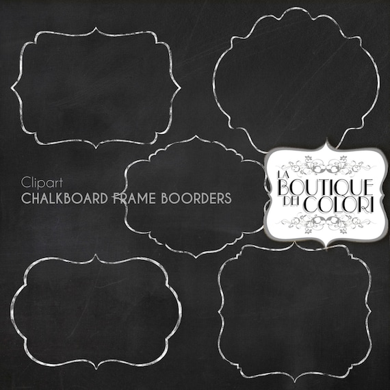Clip Art Chalk Borders Frames Labels. tags Digital Chalk Borders Digital Chalkboard Paper chalk