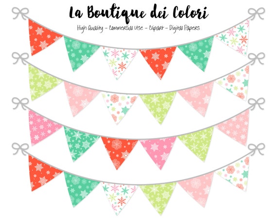 christmas bunting banners party