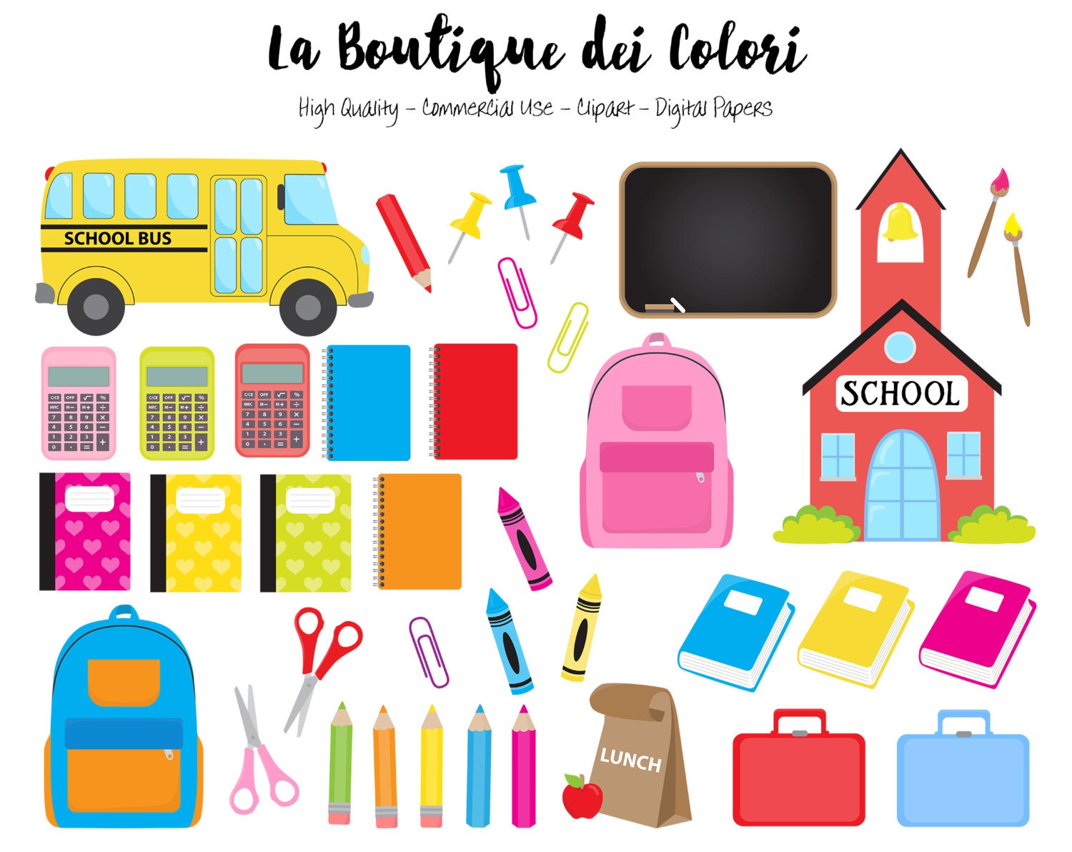 Kids Back To School Clipart Digital Illustrations Png Study Etsy Kids Back To School Clipart Digital Illustrations Png Study Etsy