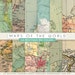 Old maps textures digital paper, Vintage background, Vintage world maps, Instant Download for Personal and Commercial Use 