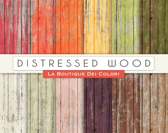 Wood Digital Paper: " Distressed Wood Digital Paper " distressed wood texture, wood printables, wood background, commercial use
