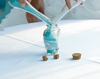 Beach Wedding Unity Sand Ceremony Set – Heart Keepsake Vase
