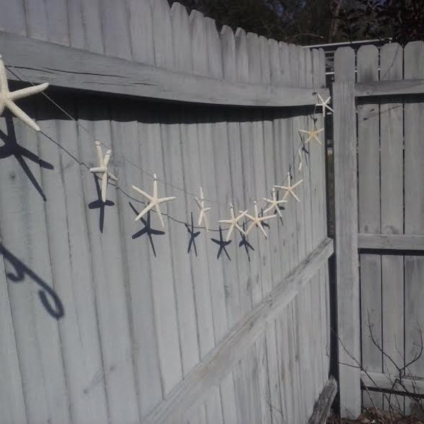 Real Starfish Garland And Strands  - Beach Weddings/Beach Cottage/Coastal Home Decorations