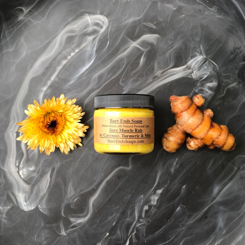 Turmeric Cayenne Muscle Cream for Pain Relief Pain Relief Rub Etsy