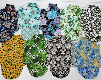 Double-sided , Reversible Chicken saddle with tail guard / Hen aprons/ Hen jackets/ Random colors.