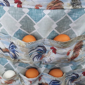 Egg collecting apron / Egg Gathering  Half-body/ Full-body  egg apron/ 15 X-Large pockets/ denim&canvas