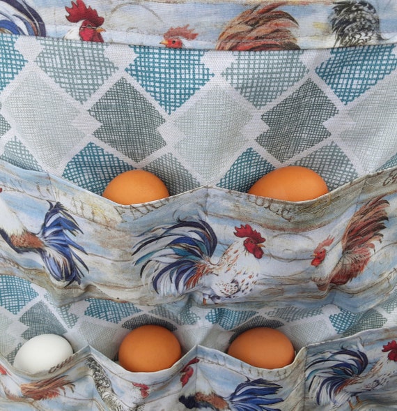 Egg Apron For Collecting Eggs, Egg Collecting Apron With 12 Pockets-Stylish  Apron For Fresh Egg Collection.