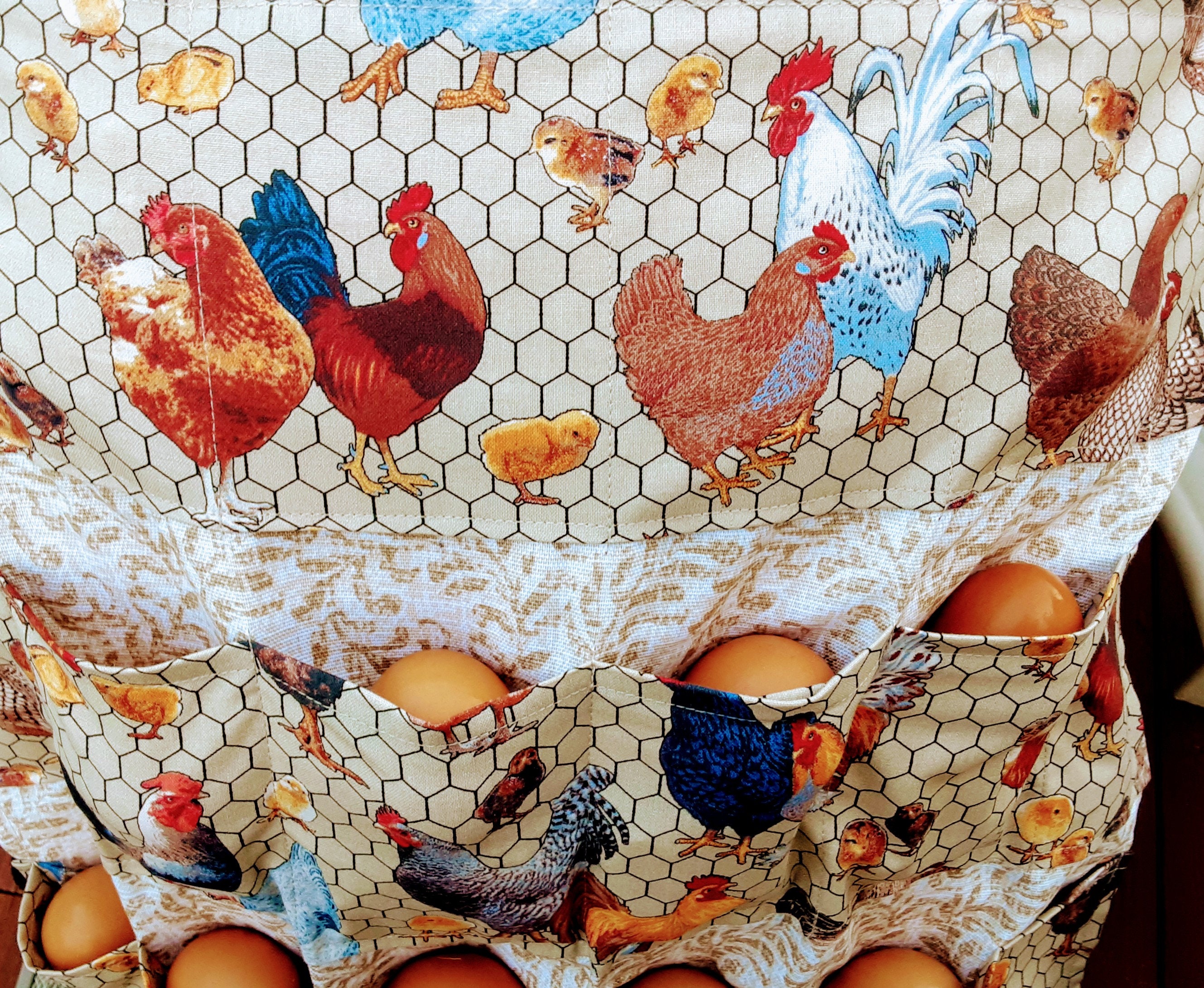 Nesting Hens Egg Gathering Apron, Egg Apron Crochet Pattern, No