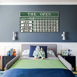 Custom GOLF rustic vintage sports scoreboard