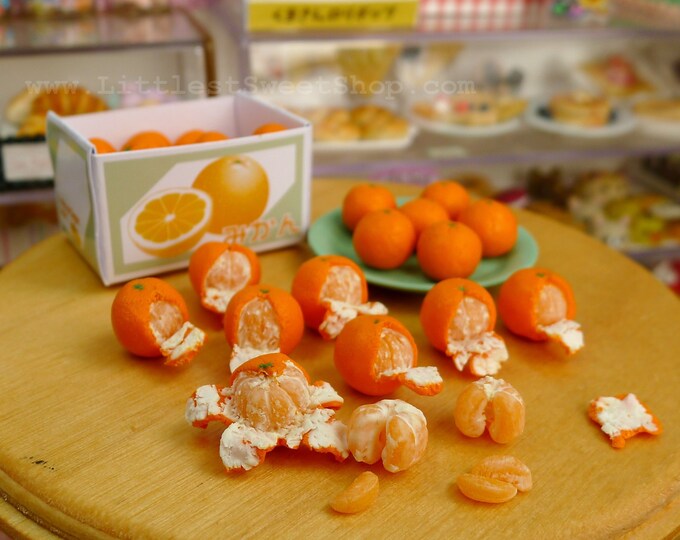 Miniature Peeled Oranges, Clementines, Satsumas, Mikan Fruit for 16 Scale Dolls Etsy