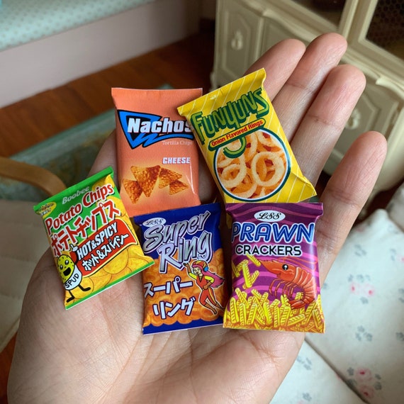 Miniature Various Snacks Crisps Potato Chips package 16 Scale Etsy