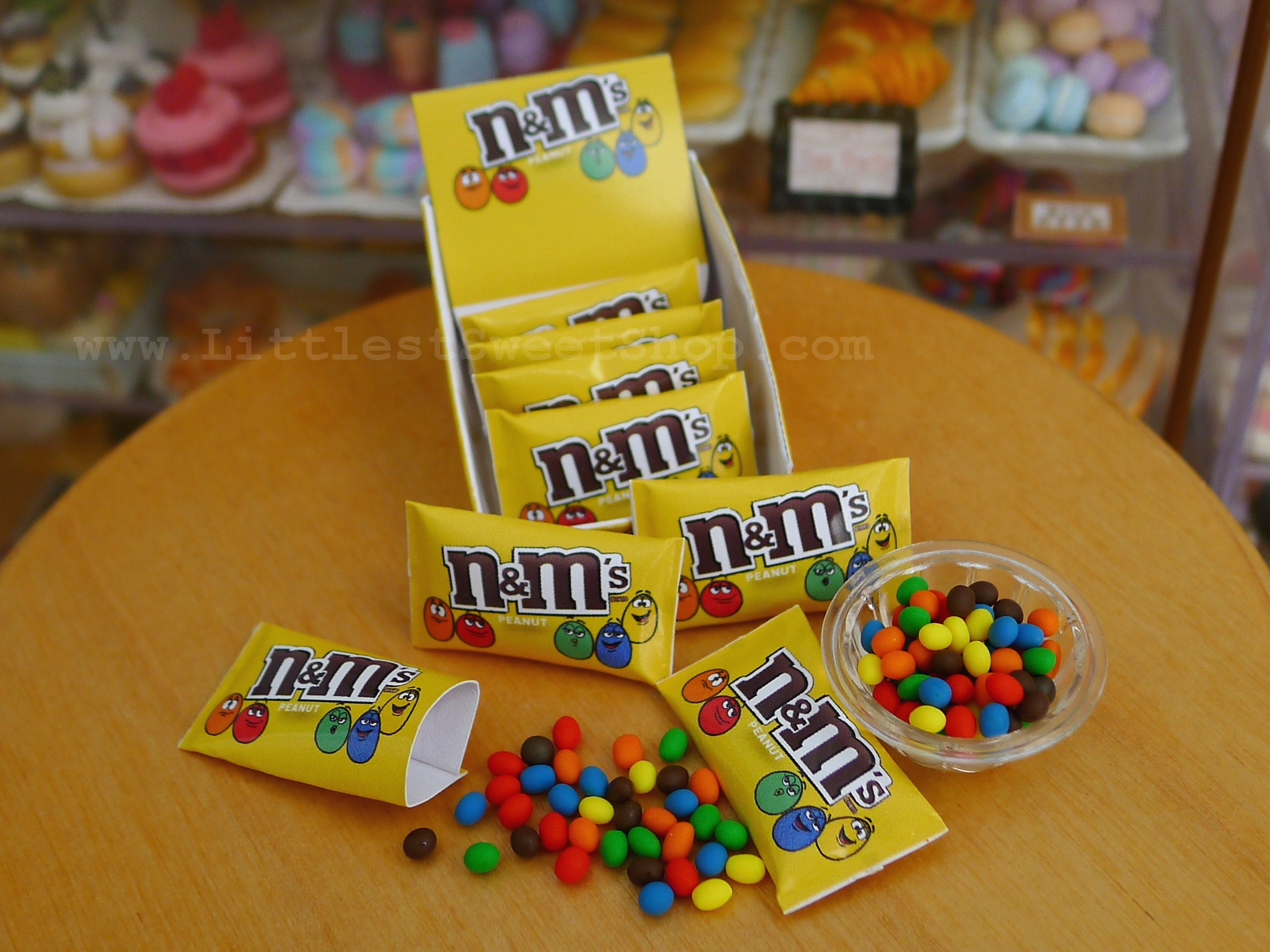 DIY Miniature M&M'S Milk Chocolate Candy Bag. DollHouse food