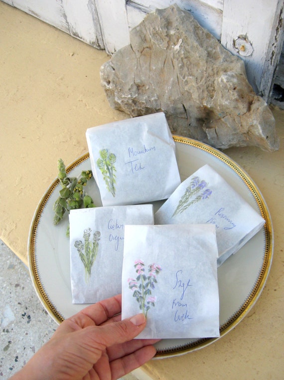 Herbal Country Wedding Favors 12 Packs Rustic Eco Friendly Etsy