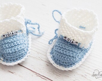 Taufschuhe Babyschuhe Babyboy,Baluschuhe für Babyboy, Babyschuhe mit Namen, Kindersocken mit Namen,warme Babysocken