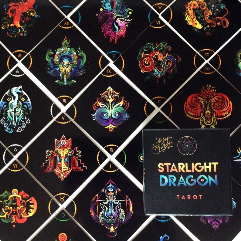Dragon Tarot Deck Occult Tarot Cards Divination Magick Etsy