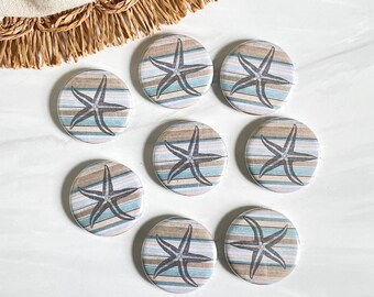 Starfish Refrigerator Magnets for the Beach House