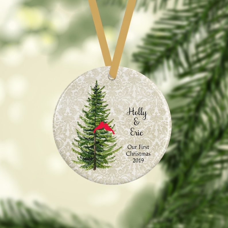 Our First Christmas Ornament, Personalized Couples Gift image 4