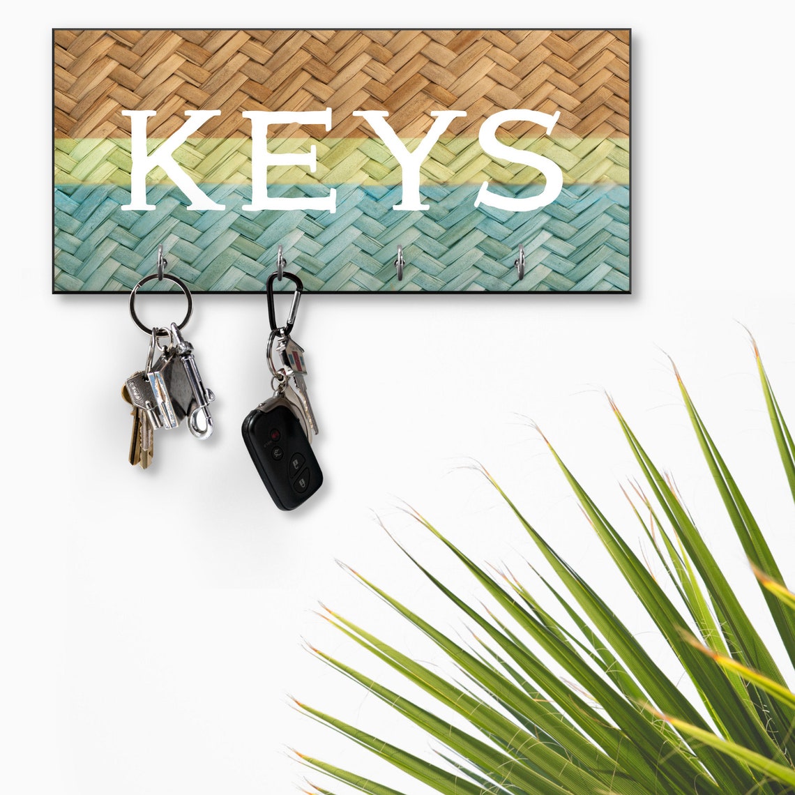 Coastal Key Holder for Wall Keys Sign Beach House Decor Etsy