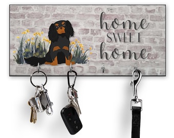 Cavalier King Charles Spaniel Key Holder for Wall, Gift for Dog Lover