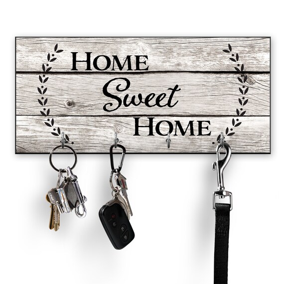 Rustic Key Holder for Wall Entryway Organizer Etsy