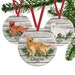 Personalized Golden Retriever Ornament, Pet Memorial Gifts 