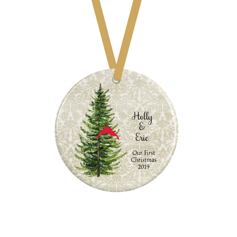 Our First Christmas Ornament, Personalized Couples Gift image 3