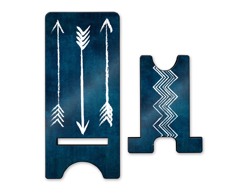 Boho Chic Cell Phone Holder Indigo Blue With Tribal Arrows - Etsy
