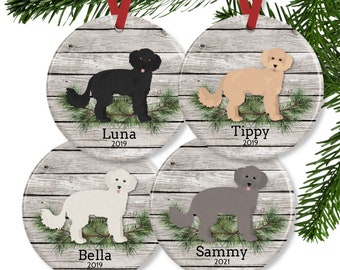 Maltipoo Ornament, Personalized Dog Memorial Gift