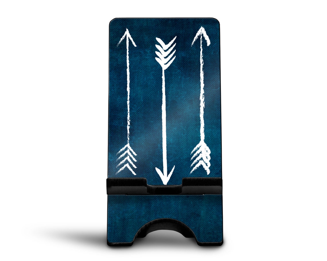 Boho Chic Cell Phone Holder Indigo Blue With Tribal Arrows - Etsy