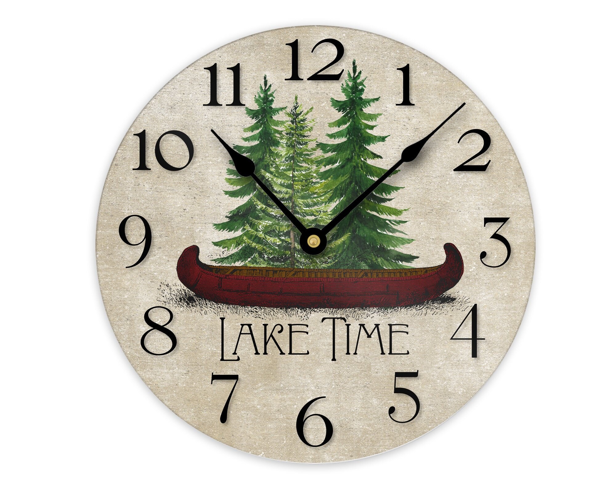 Lake House Wall Clock Cabin Wall Decor Etsy