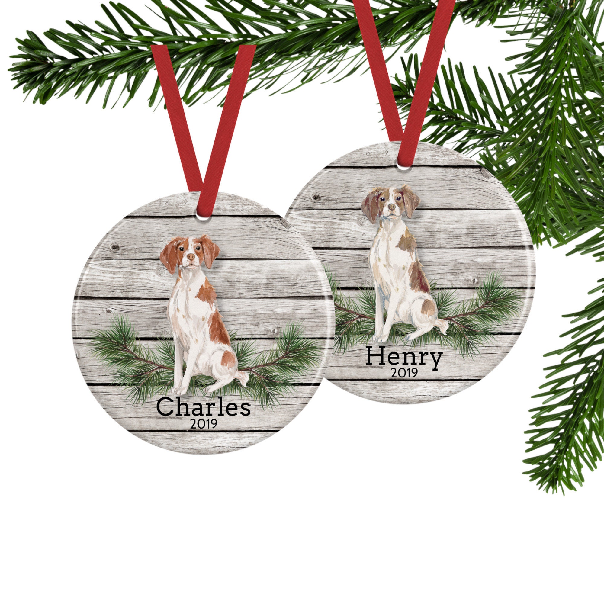 brittany spaniel ornament