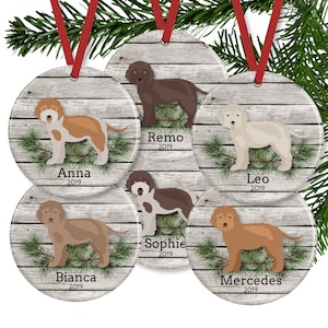 Lagotto Romagnolo Ornament, Personalized Dog Memorial Gifts