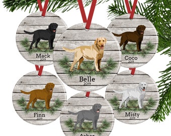 Labrador Retriever Ornament, Personalized Dog Gifts
