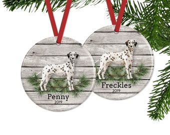 Personalized Dalmatian Ornament, Dog Memorial Gifts