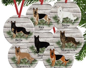 German Shepherd Dog Ornament - Personalized