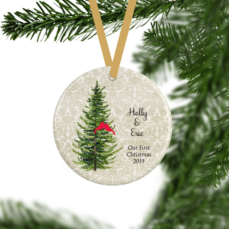 Our First Christmas Ornament, Personalized Couples Gift image 5