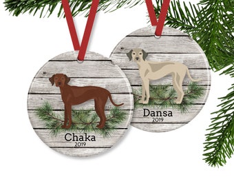 Rhodesian Ridgeback Ornament, Personalized Dog Memorial Keepsake