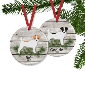 Jack Russell Terrier Ornament, Personalized Dog Memorial Gift