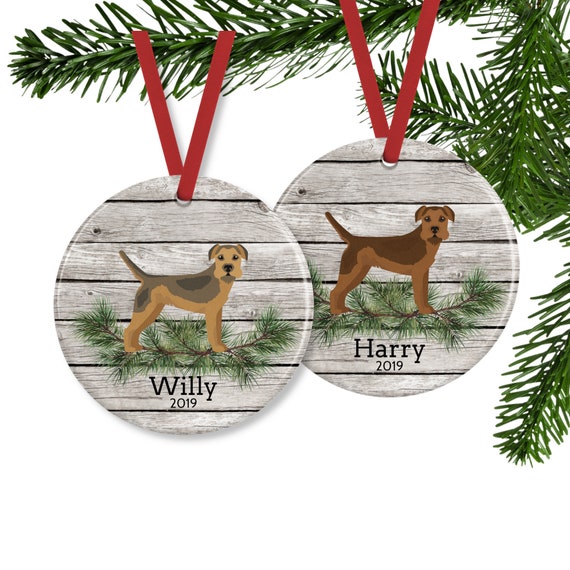 Border Terrier Ornament Personalized Dog Memorial Gift | Etsy