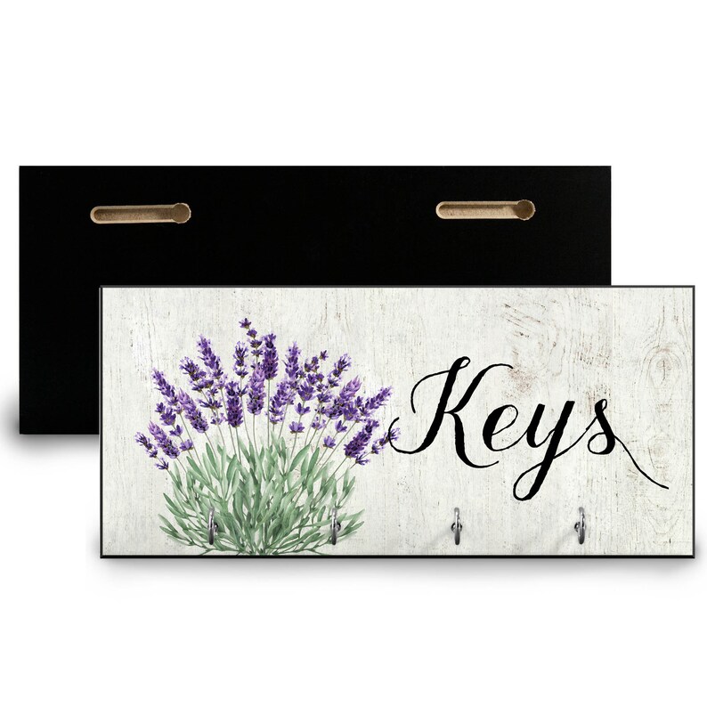 Floral Key Holder for Wall Modern Farmhouse Key Rack Etsy