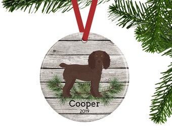 Boykin Spaniel Ornament, Personalized Dog Memorial Gift