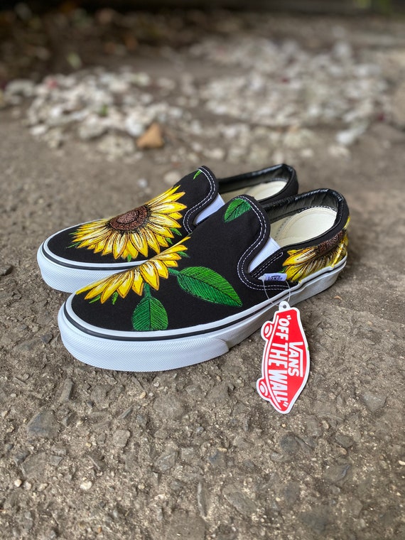 sunflower black vans