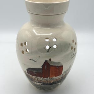 Wax Warmer with Harbor Scene