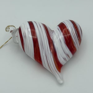 Blown Glass Heart Ornament Sun Catcher