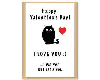 Printable Instant Downloadable Happy Valentine's Day Card