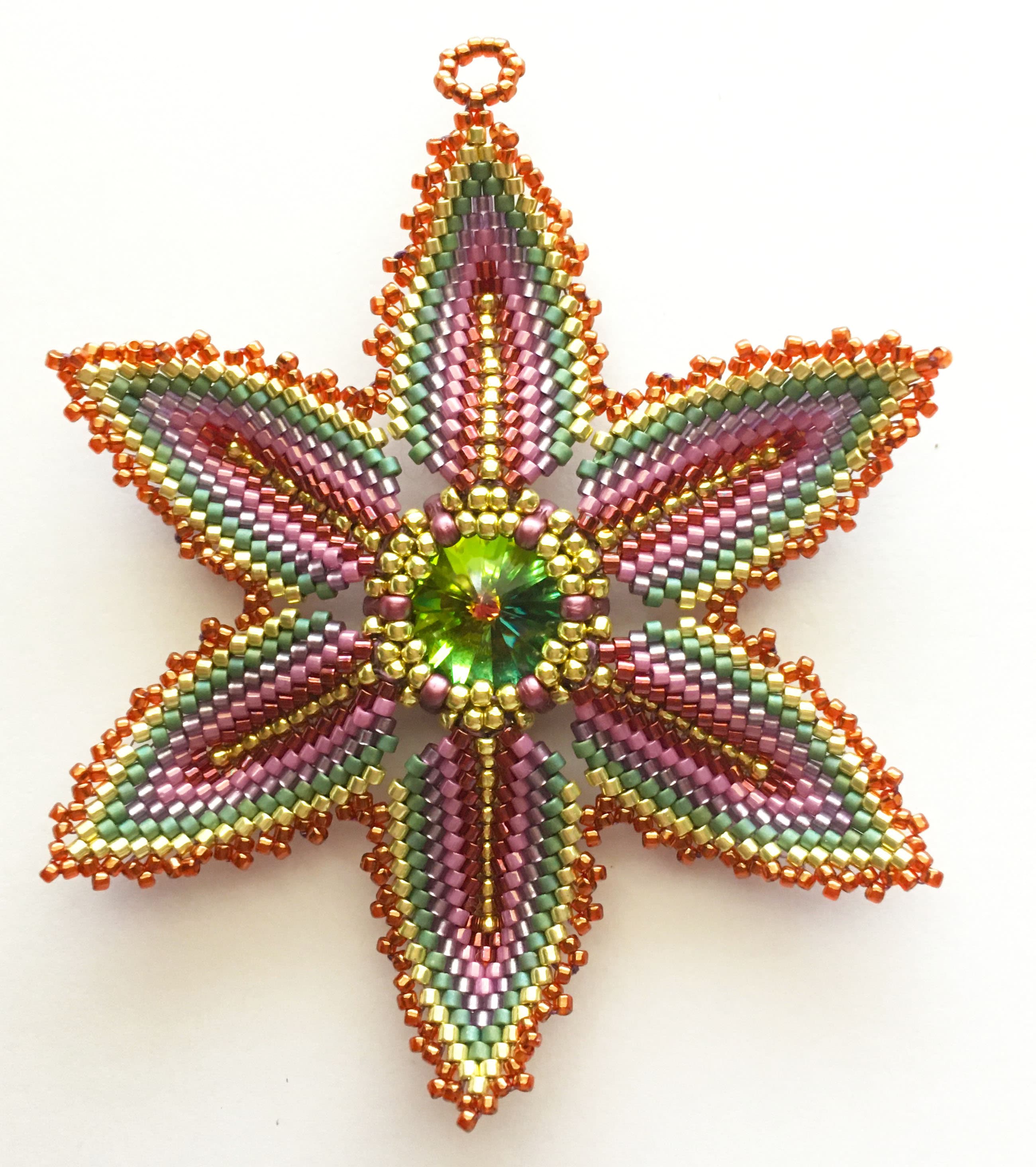 Seed Bead Pattern for Delica Beads Starflower Tutorial Etsy